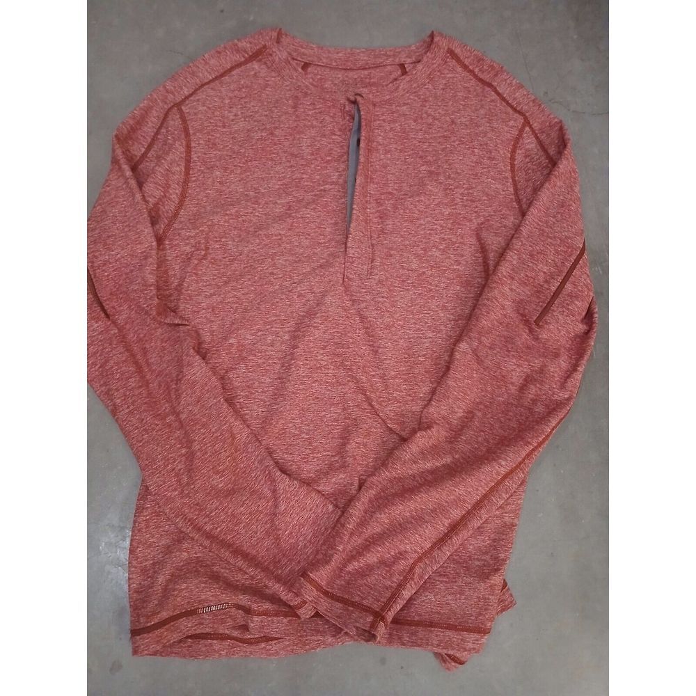 Lululemon Long Sleeve Snap Button Pullover Shirt Men Sz MEDIUM Great Condition